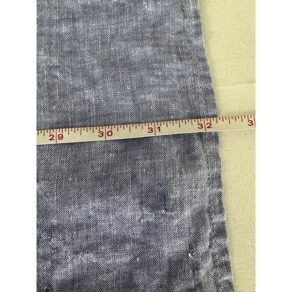 Tahari Womens 3X Linen Top Button Down Blouse Roll Tab Sleeve Coastal Cottage - Picture 11 of 11